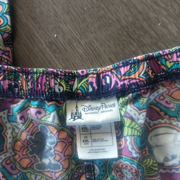 Disney Parks Mickey Mouse Paisley Pajama Bottoms - Picture 3 of 6